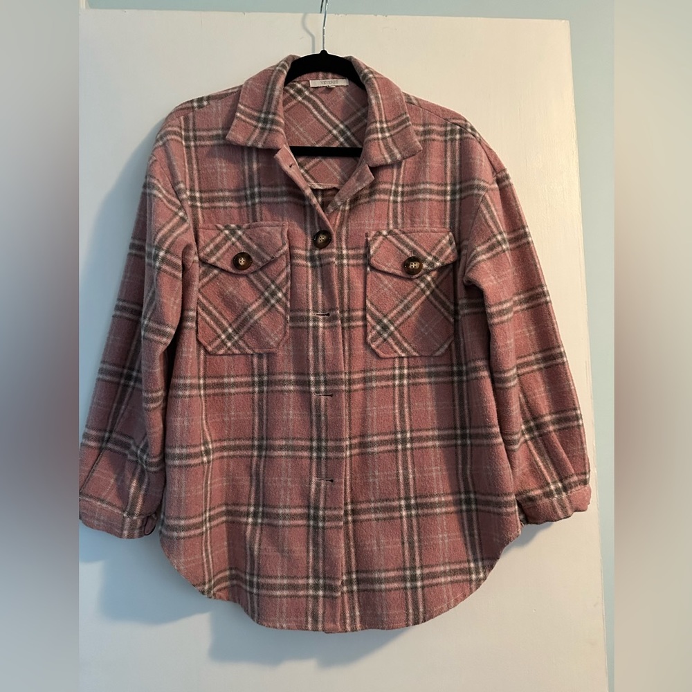 Plaid Shacket - Small